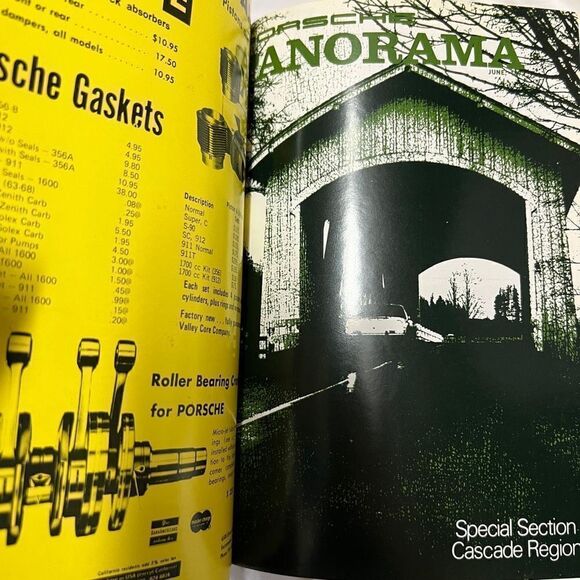 Porsche Panoramic Hardcover Bounded Magazines Vintage 1972 JAN-Dec  PCA - Picture 9 of 15